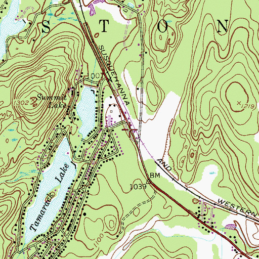 Topographic Map of Saint John Viannery Church, NJ