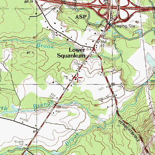 Topographic Map of Open Door Bible Church, NJ