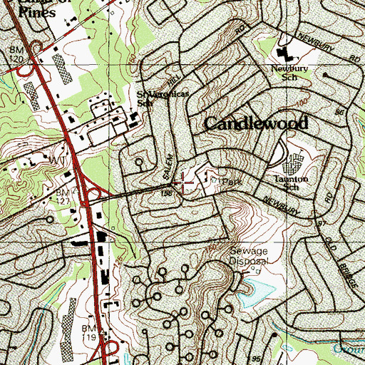 Topographic Map of Church of The Master, NJ