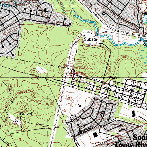 Topographic Map of New Hope Baptist Church, NJ