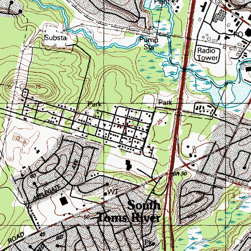 Topographic Map of New Jerusalem African Methodist Episcopal Zion Church, NJ