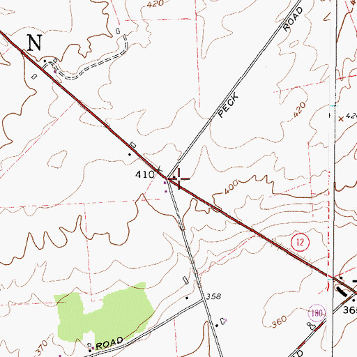 Topographic Map of School Number 12 (historical), NY
