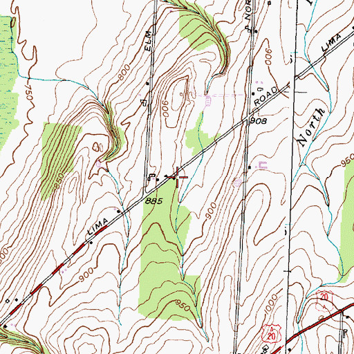 Topographic Map of School Number 9 (historical), NY