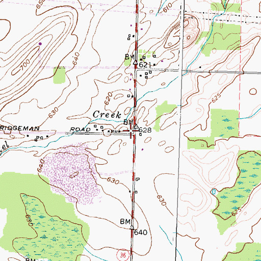 Topographic Map of School Number 2 (historical), NY