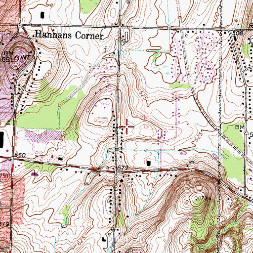 Topographic Map of School Number 3 (historical), NY