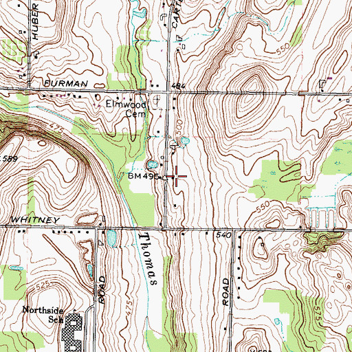 Topographic Map of School Number 5 (historical), NY