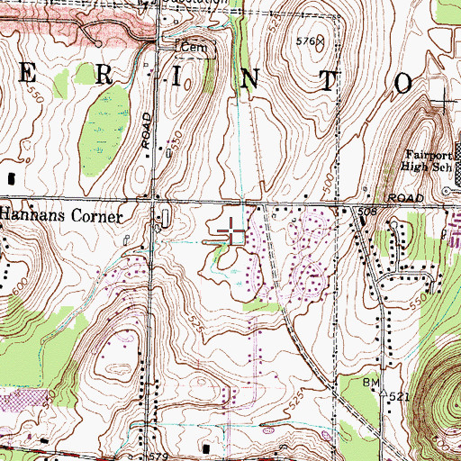 Topographic Map of School Number 6 (historical), NY