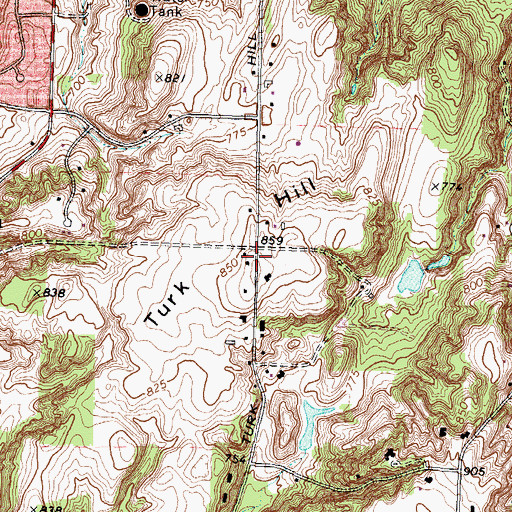 Topographic Map of School Number 10 (historical), NY