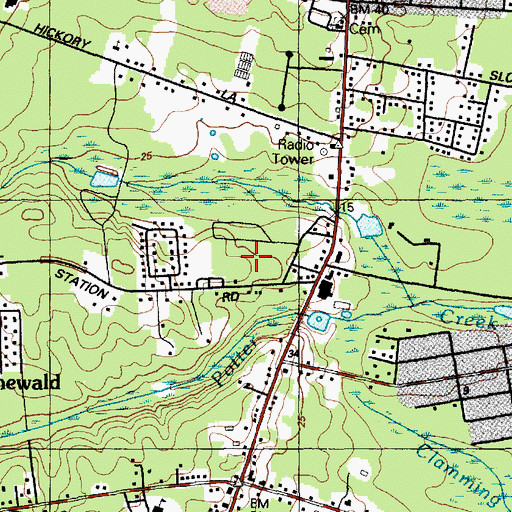 Topographic Map of Morning Star Presbyterian Church, NJ