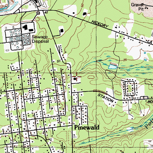 Topographic Map of Emmanuel Baptist Church, NJ