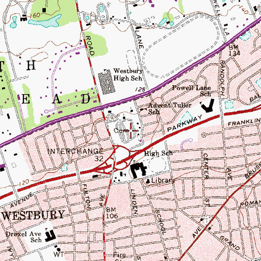 Topographic Map of Friends Cemetery, NY