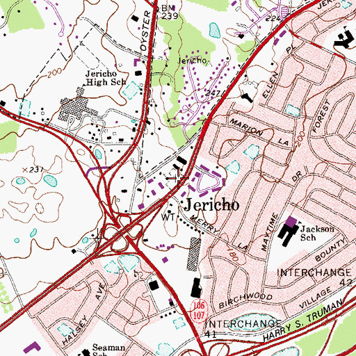 Topographic Map of Quaker Cemetery, NY
