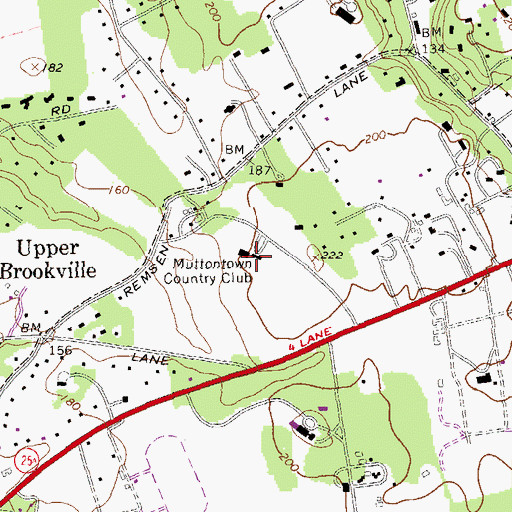 Topographic Map of E F McCann Estate (historical), NY