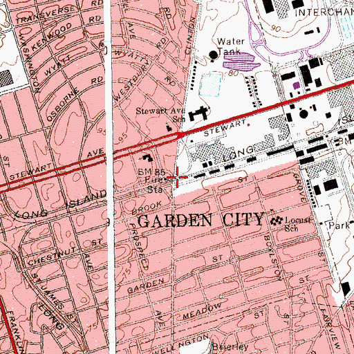 Topographic Map of Clinton Station, NY