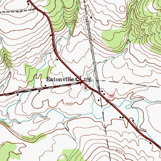 Topographic Map of School Number 1 (historical), NY