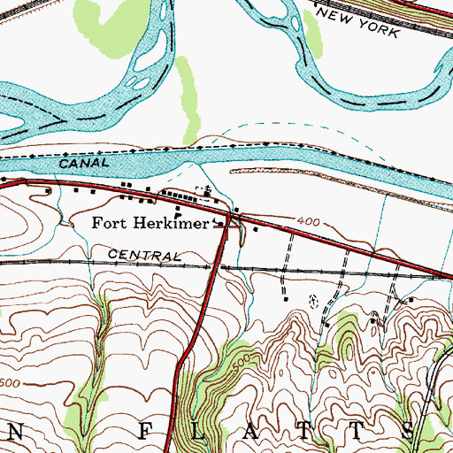 Topographic Map of School Number 2 (historical), NY