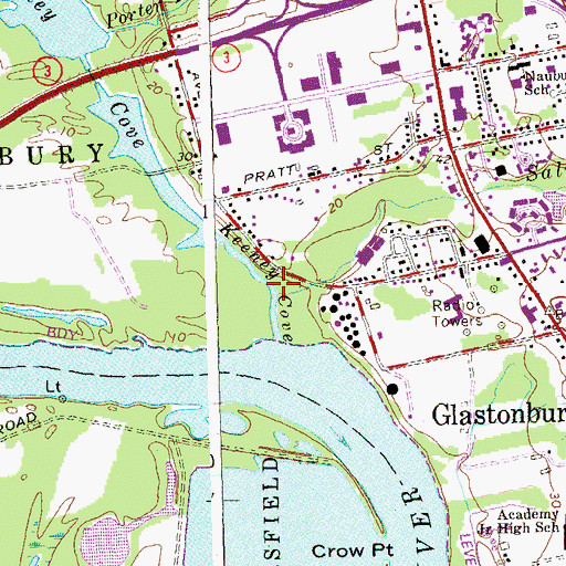 Topographic Map of Salmon Brook, CT