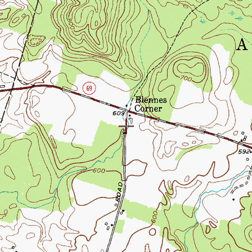 Topographic Map of School Number 1 (historical), NY