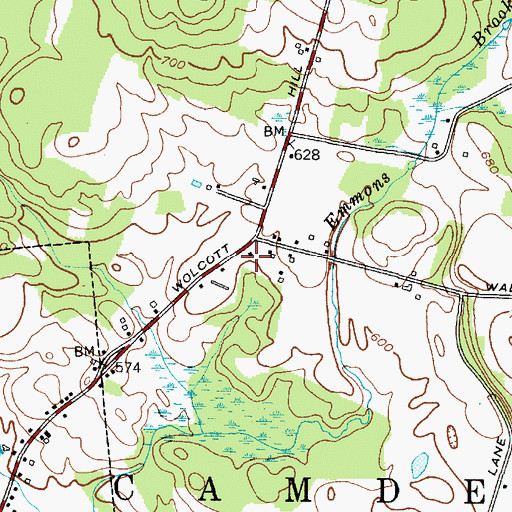 Topographic Map of School Number 7 (historical), NY