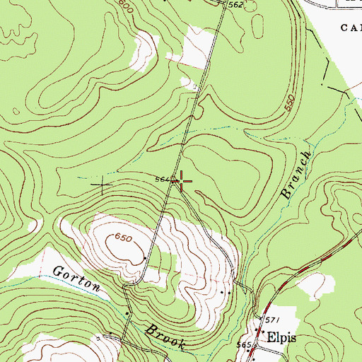 Topographic Map of School Number 2 (historical), NY