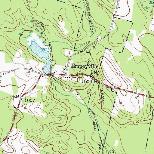 Topographic Map of School Number 8 (historical), NY