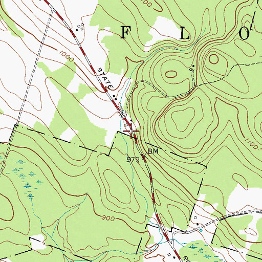 Topographic Map of School Number 14 (historical), NY