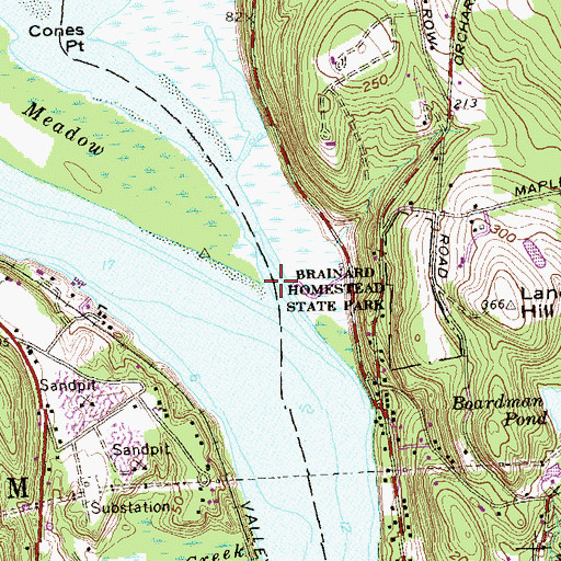 Topographic Map of Salmon River, CT