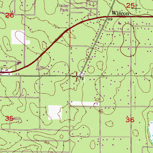 Topographic Map of True Holiness Church of Jesus Christ, FL