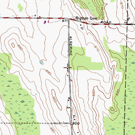 Topographic Map of School Number 2 (historical), NY