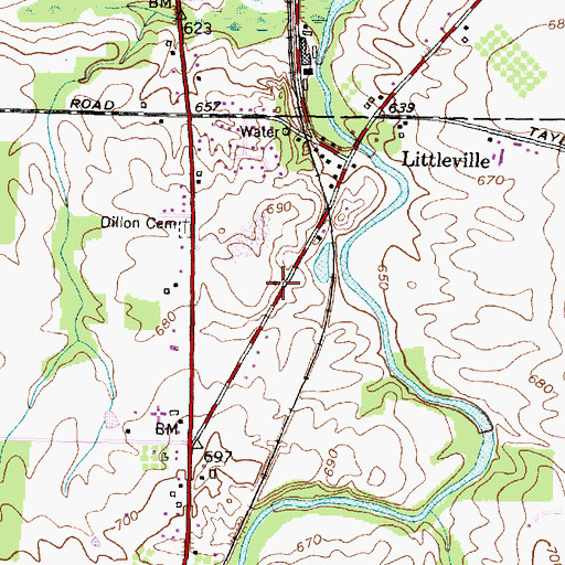 Topographic Map of School Number 3 (historical), NY