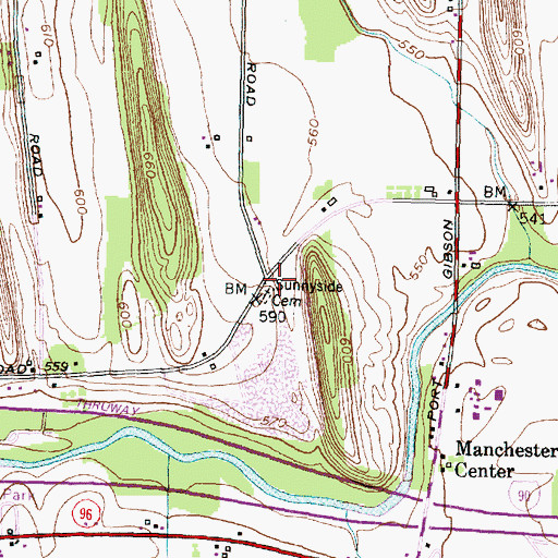Topographic Map of School Number 6 (historical), NY