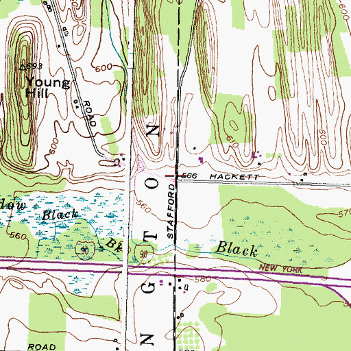 Topographic Map of School Number 10 (historical), NY