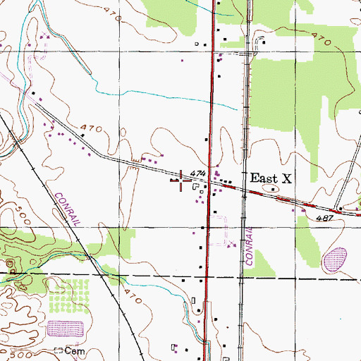 Topographic Map of School Number 6 (historical), NY