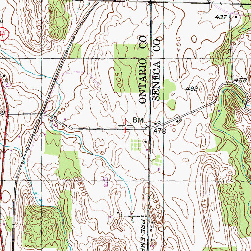 Topographic Map of School Number 9 (historical), NY