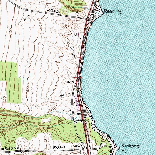 Topographic Map of School Number 6 (historical), NY