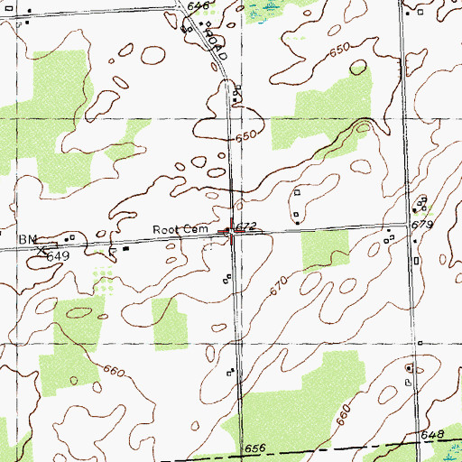 Topographic Map of School Number 14 (historical), NY