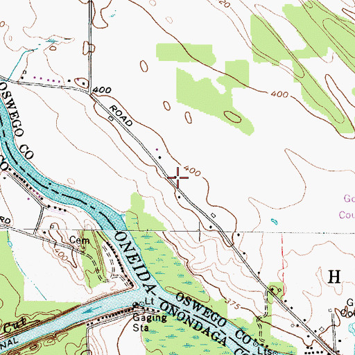 Topographic Map of School Number 2 (historical), NY