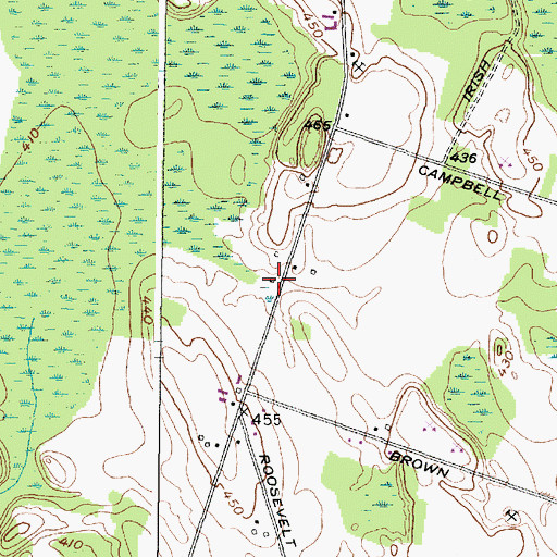 Topographic Map of School Number 4 (historical), NY