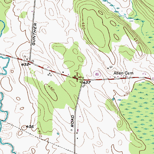 Topographic Map of School Number 8 (historical), NY