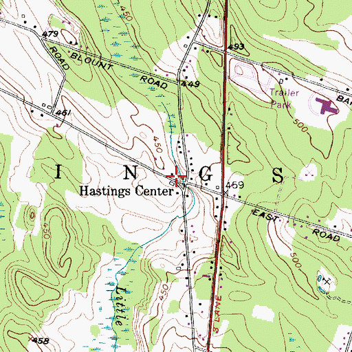 Topographic Map of School Number 9 (historical), NY