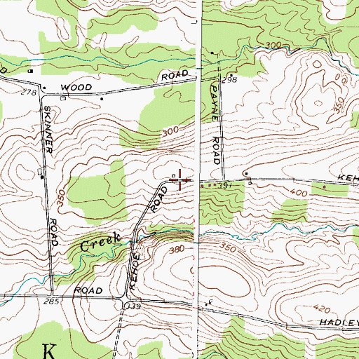 Topographic Map of School Number 8 (historical), NY