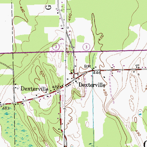 Topographic Map of School Number 9 (historical), NY