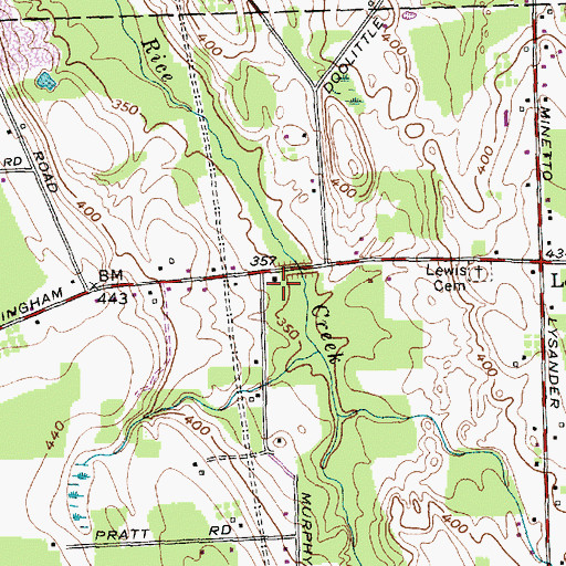 Topographic Map of School Number 13 (historical), NY