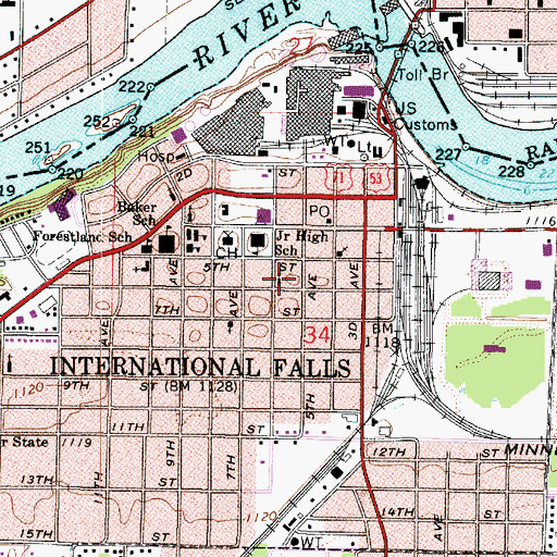 Topographic Map of Zion Lutheran Church, MN