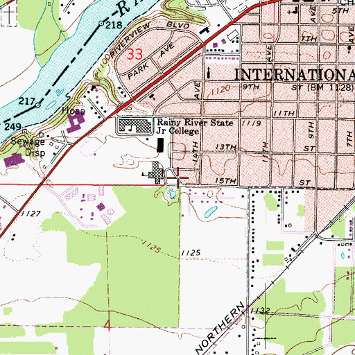 Topographic Map of Kingdom Hall of Jehovah's Witnesses, MN