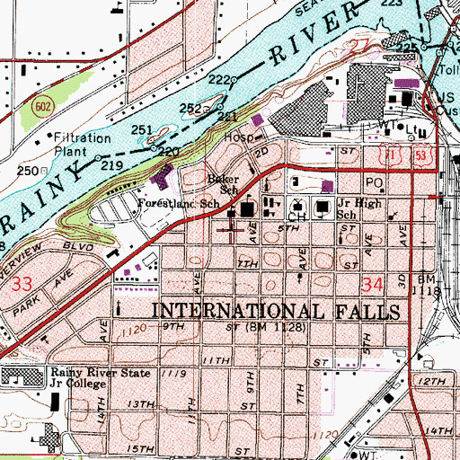 Topographic Map of Faith United Church of Christ, MN