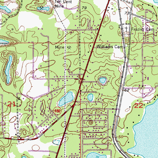 Topographic Map of Citrus County Sheriff Fire Rescue Station 24, FL