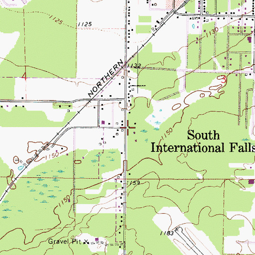 Topographic Map of Seventh Day Adventist School, MN