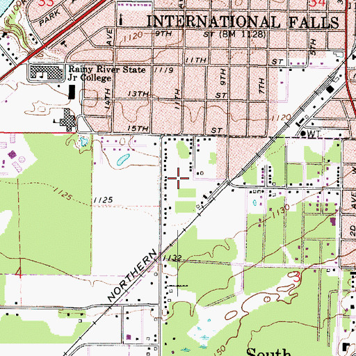 Topographic Map of Ridgeview Mobile Home Park, MN