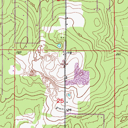 Topographic Map of Citrus County Fire Rescue Department Station 19, FL